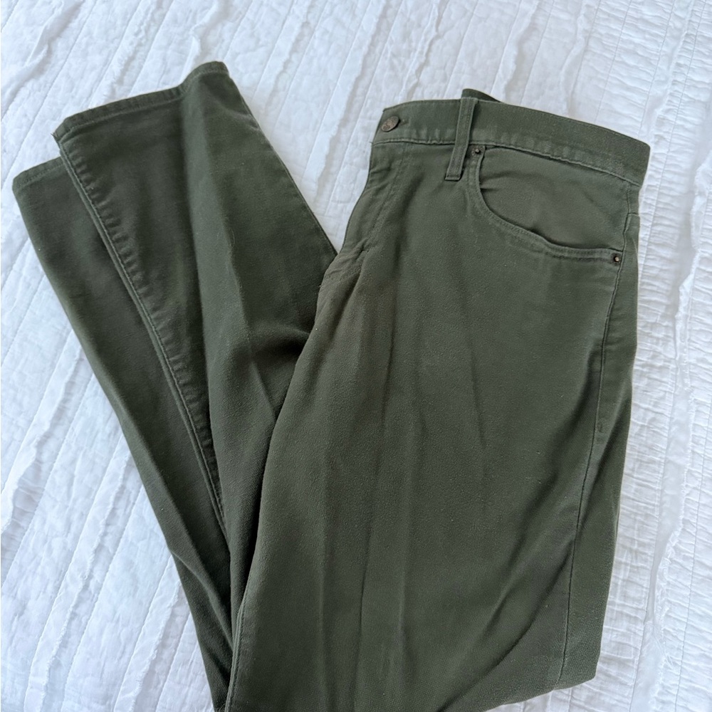 J. Crew Forest Green Slim Flex Pants